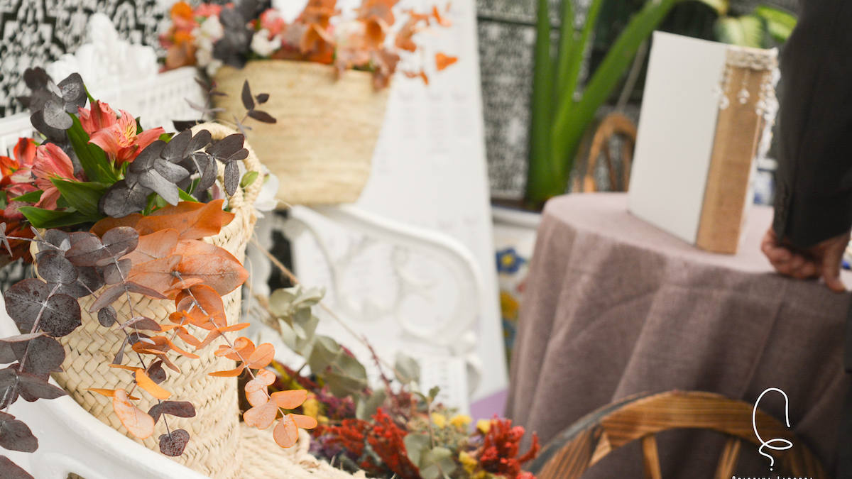 Decoración de bodas de otoño espectacular